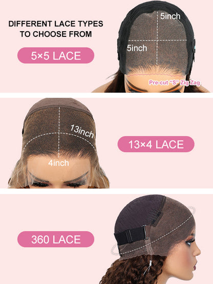 [4C Wig] Kinky Straight Hair With Kinky Edges 100% Human Hair Pull & Go Drawstring Wig Kisslove Hair