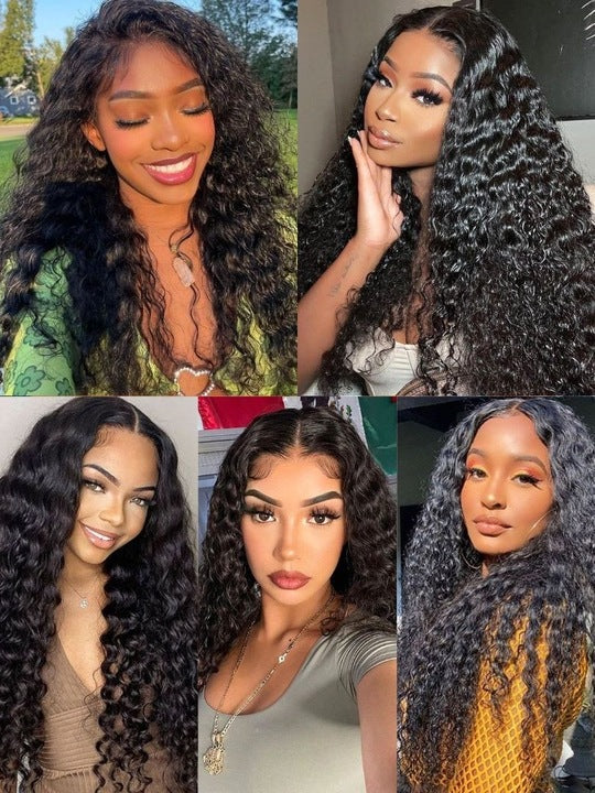 Kisslove Invisi-Drawstring Water Wave 360 Lace Frontal Wig Pre Everything Glueless Lace Wigs