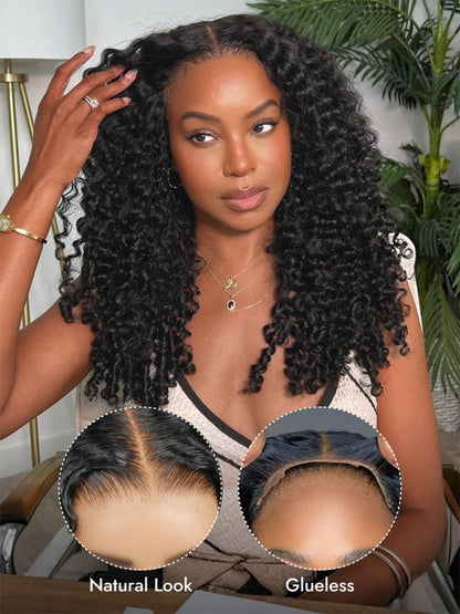 Kisslove Hair 13x6 Lace Frontal Burmese Curly Wig Bye Bye Knots Glueless Lace Wigs