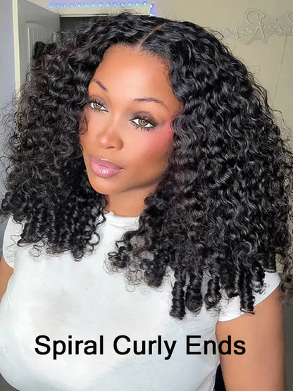 Kisslove Hair 13x6 Lace Frontal Burmese Curly Wig Bye Bye Knots Glueless Lace Wigs