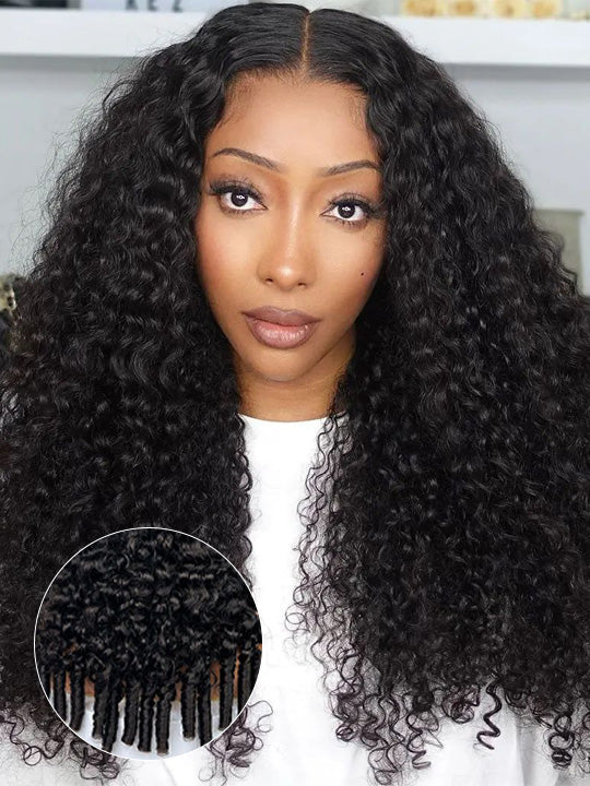 Kisslove Hair 13x6 Lace Frontal Burmese Curly Wig Bye Bye Knots Glueless Lace Wigs