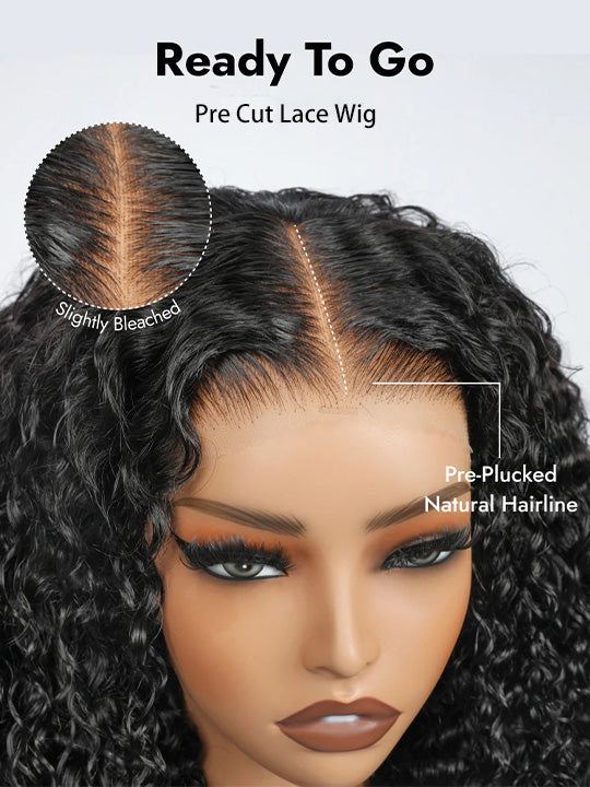 Kisslove Hair 13x6 Lace Frontal Burmese Curly Wig Bye Bye Knots Glueless Lace Wigs