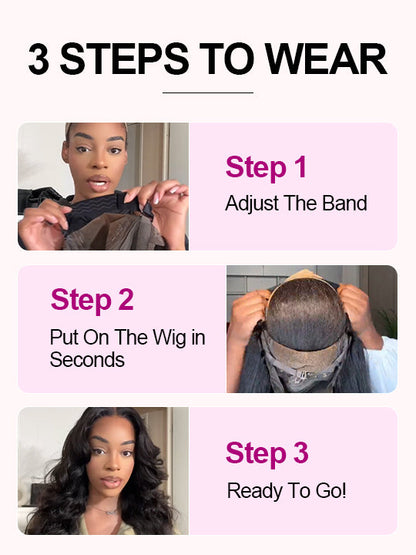 [Wear & Go] Pre-Everything Glueless 5x5/6x4.5/10x6 HD Lace Wig 3D Body Wave Virgin Human Hair