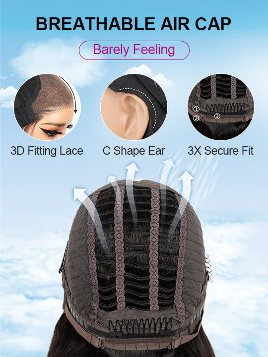 [Wear & Go] Pre-Everything Glueless Air Wig 3D Body Wave 4x4/6x4.5/13x4 Lace Front Wigs