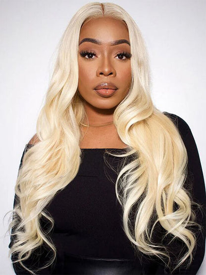 13x6 Lace Wig 613 Honey Blonde Hair 3D Body Wave Human Hair Wigs