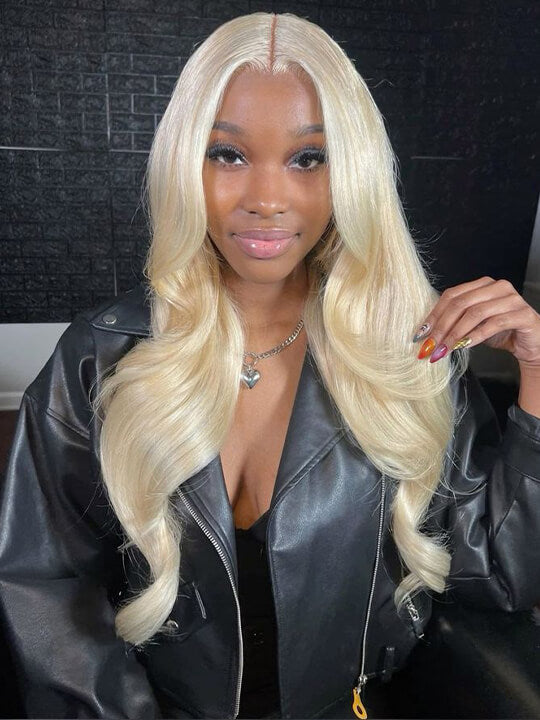 613 Blonde 13x6 Lace Frontal Wig Glueless Bone Straight / 3D Body Wave / Deep Wave Pull Go Drawstring Wig