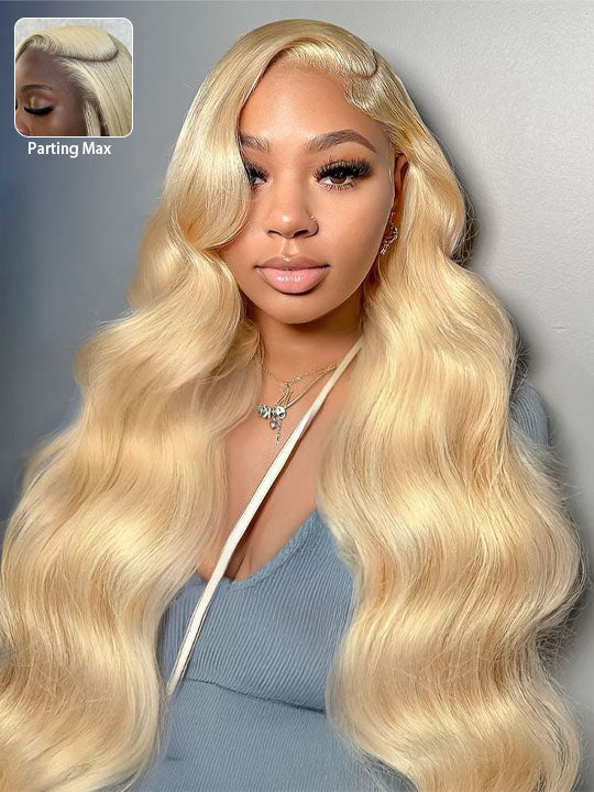 613 Blonde 13x6 Lace Frontal Wig Glueless Bone Straight / 3D Body Wave / Deep Wave Pull Go Drawstring Wig