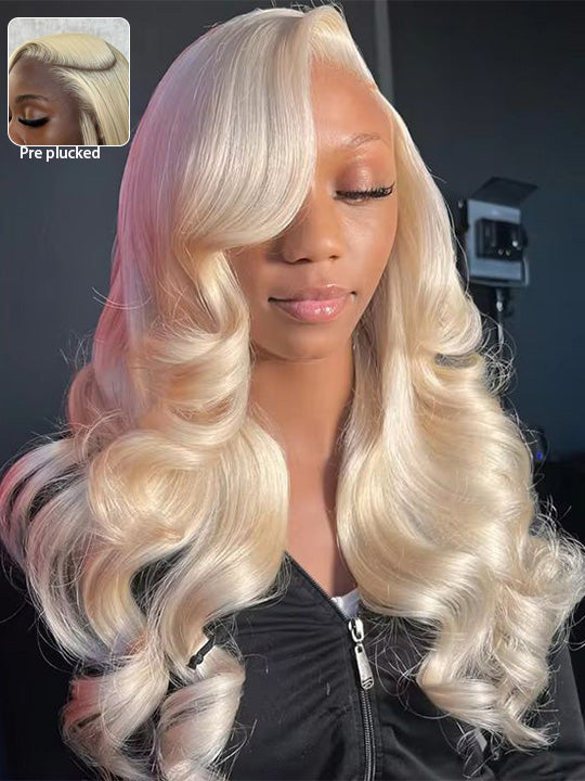 13x6 Lace Wig 613 Honey Blonde Hair 3D Body Wave Human Hair Wigs