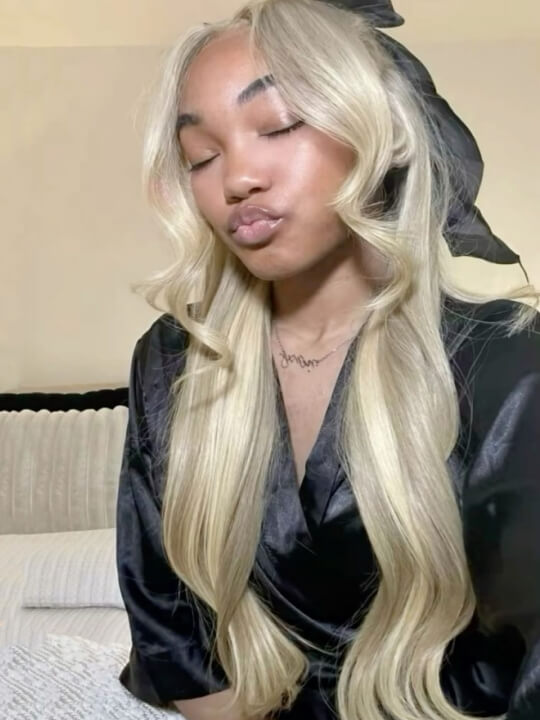 Blonde Balayage On Brown 3D Body Wave 13x6 Lace Front Human Hair Wigs