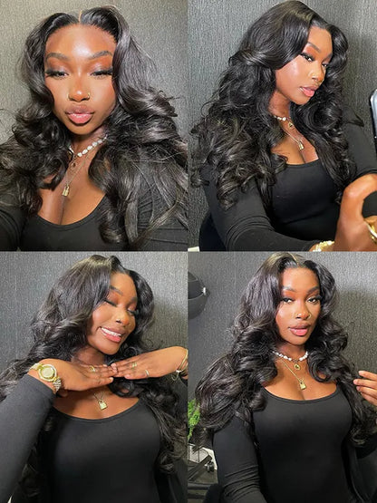 Pre-Bleached Knots Body Wave 13x4 HD Full Lace Frontal Wig Upgrade Ready to Go Wigs