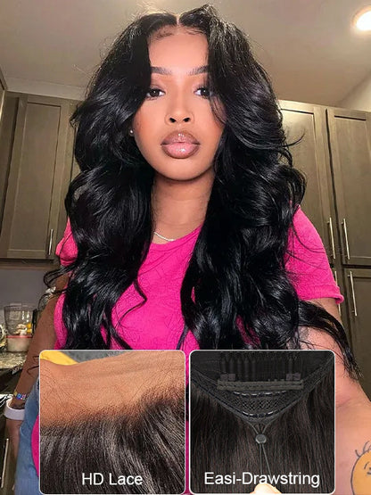 Pre-Bleached Knots Body Wave 13x4 HD Full Lace Frontal Wig Upgrade Ready to Go Wigs