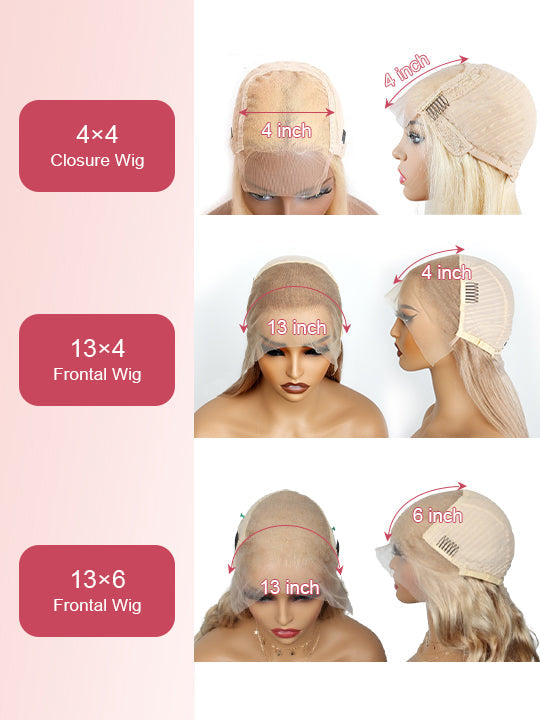 Cruella Half 613 Blonde Half Black Hair Wig Straight 4x4/13x4/13x6 Lace Frontal Human Hair Wigs