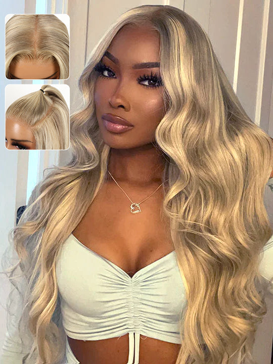 [Wear & Go] Pre-Everything Blonde Balayage Highlights Glueless 5x5/ 13x6 Lace Frontal Wig