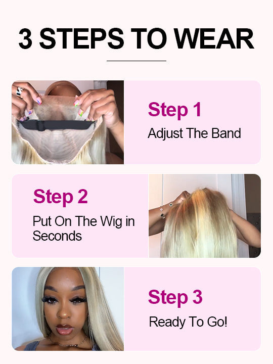 [Wear & Go] Pre-Everything Blonde Balayage Highlights Glueless 5x5/ 13x6 Lace Frontal Wig