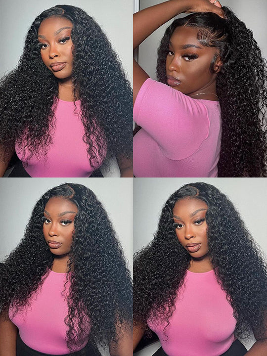 [Wear & Go] Pre-everything Glueless Kinky Curly 6x4.5/5x5/10x6 Lace Front Human Hair Wigs