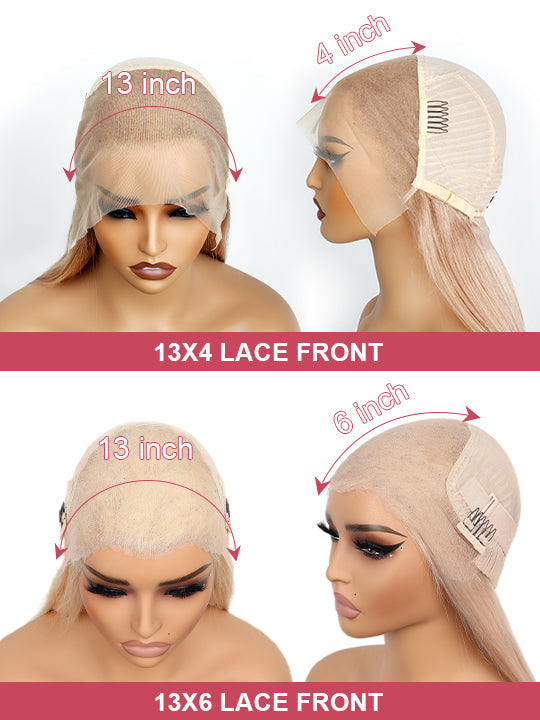[Flash Sale] Ash Blonde Hair 13x4 Transparent Lace Front Wig 250% Density