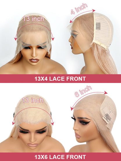 [Flash Sale] Ash Blonde Hair 13x4 Transparent Lace Front Wig 250% Density