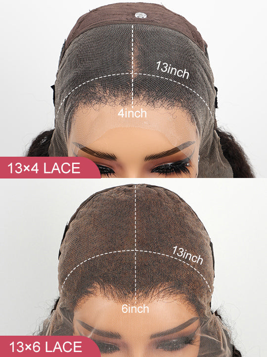 Kisslove Hair 13x6 Lace Frontal Burmese Curly Wig Bye Bye Knots Glueless Lace Wigs