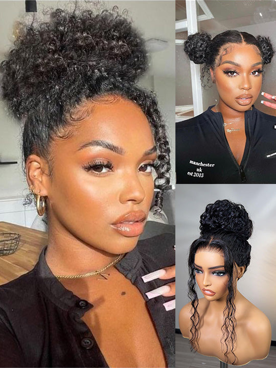 Kisslove Invisi-Drawstring Water Wave 360 Lace Frontal Wig Pre Everything Glueless Lace Wigs