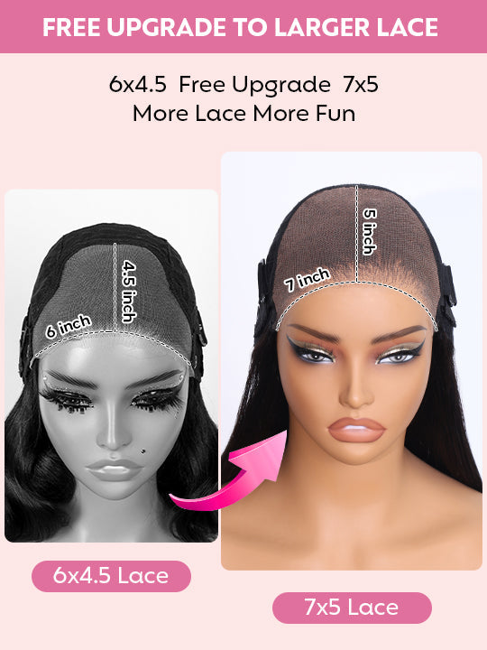 Kisslove Hair Honey Blonde Highlight Body Wave Wig With Invisi Drawstring 7x5 Glueless Lace Wig