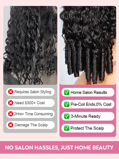 Kisslove Hair 13x6 Lace Frontal Wig Dark Brown Color Burmese Curly Glueless Human Hair Wig