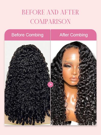 Kisslove Hair 13x6 Lace Frontal Burmese Curly Wig Bye Bye Knots Glueless Lace Wigs