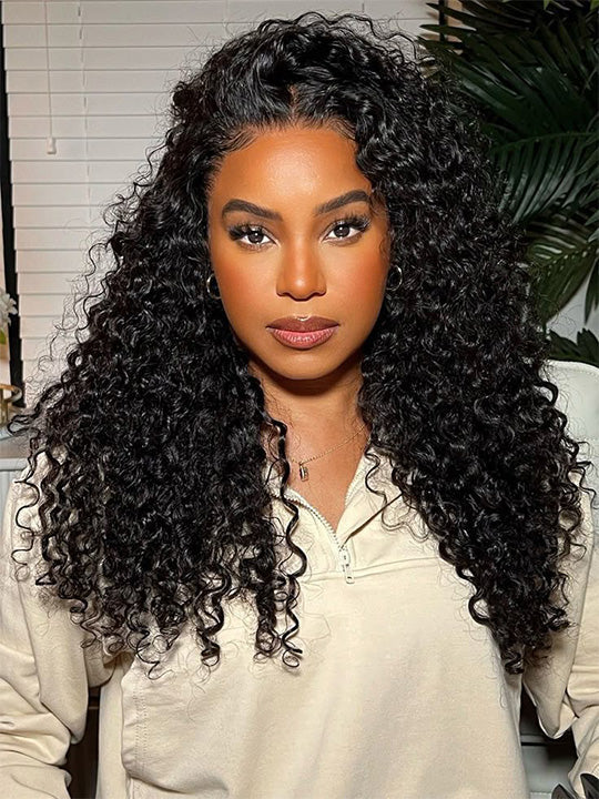 Kisslove Hair 13x6 Lace Frontal Burmese Curly Wig Bye Bye Knots Glueless Lace Wigs
