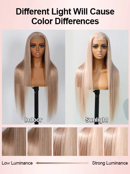 [Flash Sale] Ash Blonde Hair 13x4 Transparent Lace Front Wig 250% Density