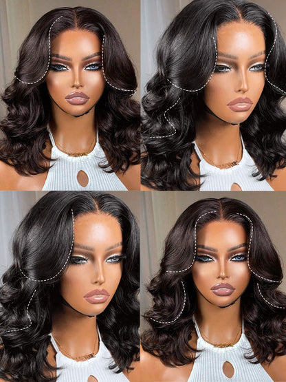 [Wear & Go] Pre-everything 3D Body Wave Bob Wig Bleached Knots Glueless Short Bob Wig