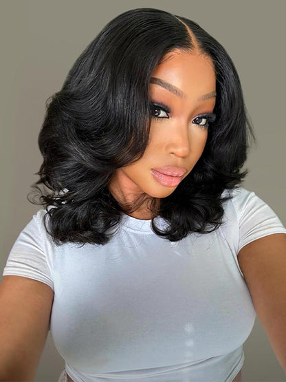 [Wear & Go] Pre-everything 3D Body Wave Bob Wig Bleached Knots Glueless Short Bob Wig