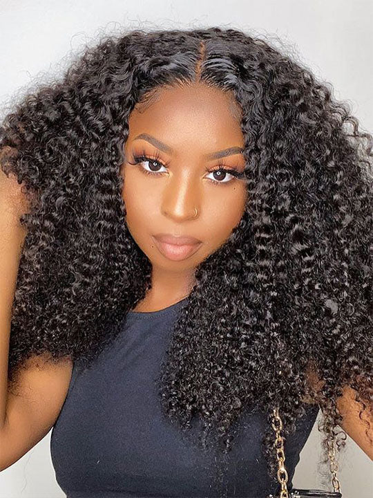 [Wear & Go] Pre-everything Glueless Kinky Curly 6x4.5/5x5/10x6 Lace Front Human Hair Wigs