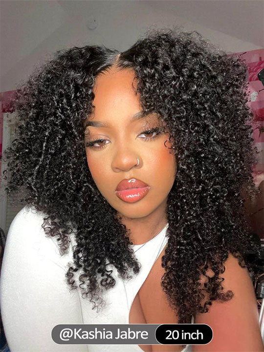 [Wear & Go] Pre-everything Glueless Kinky Curly 6x4.5/5x5/10x6 Lace Front Human Hair Wigs