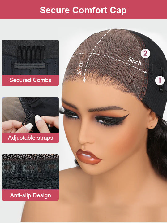 Honey Blonde Highlights Kinky Curly Short Bob Wig Glueless Lace Closure Bob Wigs