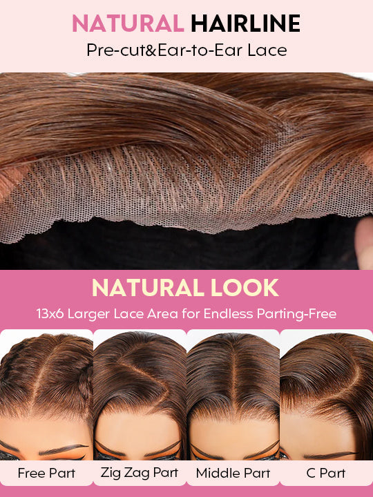 Kisslove Hair 13x6 Lace Frontal Wig Dark Brown Color Burmese Curly Glueless Human Hair Wig