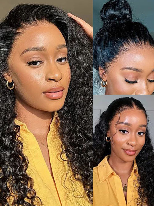 Kisslove Invisi-Drawstring Water Wave 360 Lace Frontal Wig Pre Everything Glueless Lace Wigs