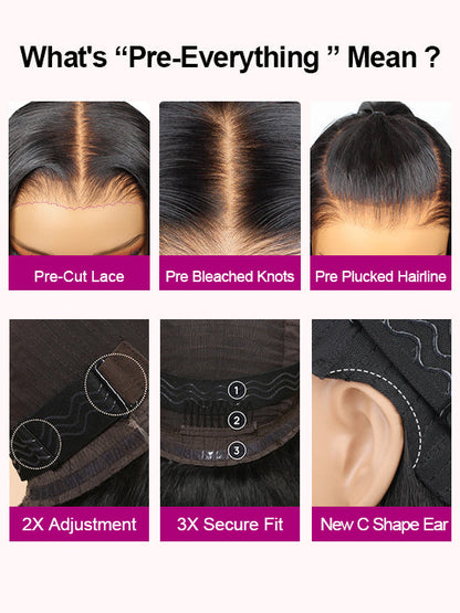 [Wear & Go] Pre-Everything Glueless Air Wig 3D Body Wave 4x4/6x4.5/13x4 Lace Front Wigs