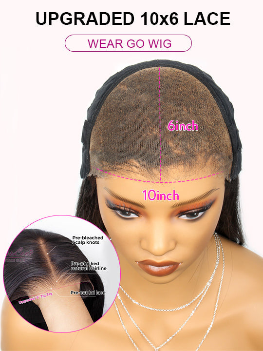 [Wear & Go] Pre-Everything Glueless 5x5/6x4.5/10x6 HD Lace Wig 3D Body Wave Virgin Human Hair