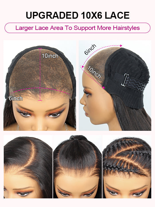 [Wear & Go] Pre-Everything Glueless 5x5/6x4.5/10x6 HD Lace Wig 3D Body Wave Virgin Human Hair